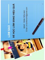 Làm thế nào để học tốt lâm sàng