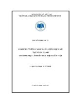 Giải pháp nâng cao chất lượng dịch vụ tại ngân hàng TMCP bưu điện liên việt 
