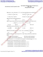 Bộ 20 đề thi thử THPTQG năm 2017 các sở GD  đt trên cả nước   môn toán có lời giải