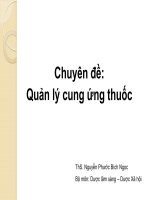 Đại cương về quản lý và cung ứng thuốc