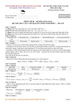 Một số đề thi hóa học hay tham khảo 2017 (3) 