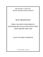 Nâng cao chất lượng dịch vụ ngân hàng bán lẻ tại ngân hàng TMCP công thương việt nam 