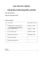 BÀI THUYẾT TRÌNH môi TRƯỜNG NHÓM 6