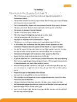 Luyện nói tiếng anh về ngày tết  Tet holiday