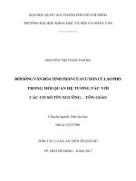 Đời sống văn hóa tinh thần của cư dân cù lao phố trong mối quan hệ tương tác với các cơ sở tín ngưỡng – tôn giáo (tóm tắt) 