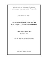 Vai trò của islam giáo trong văn hóa nghệ thuật của người java ở indonesia (tóm tắt) 