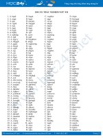 80 câu trắc nghiệm ngữ âm Tiếng Anh