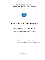 Hoàn thiện công tác kế toán hàng tồn kho tại công ty trách nhiệm hữu hạn thương mại chấn phong 