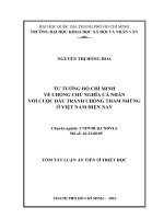 Tư tưởng hồ chí minh về chống chủ nghĩa cá nhân với cuộc đấu tranh chống tham nhũng ở việt nam hiện nay (tóm tắt) 