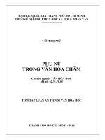 Phụ nữ trong văn hóa chăm (tóm tắt) 