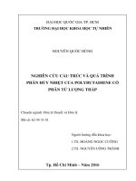 Nghiên cứu cấu trúc và quá trình phân hủy nhiệt của polybutadiene có phân tử lượng thấp (tóm tắt) 