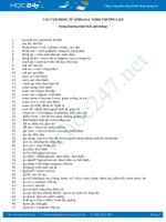 Cụm động từ thường gặp chương trình tiếng Anh THPT