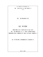 Phát triển đội ngũ cán bộ quản lí trường THCS huyện Phú Xuyên, Thành phố Hà Nội theo tiếp cận quản lí nguồn nhân lực