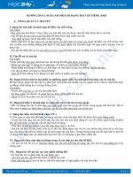 Cẩm nang hướng dẫn cách làm một số dạng bài tập tiếng Anh