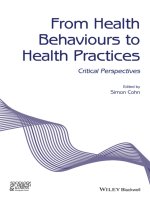  from health behaviors to health practices 