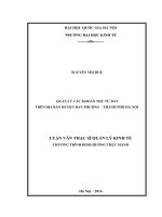 Quản lý các khoản thu từ đất trên địa bàn huyện đan phượng   thành phố hà nội