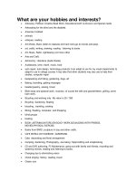 Hobbies Từ vựng sở thích trong tiếng Anh