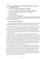 quản lí hệ thống cấp thoát nước