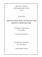 Một số giải pháp nâng cao năng lực cạnh tranh ngân hàng thương mại cổ phần quân đội 