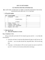 PHƯƠNG PHÁP PHÂN TÍCH SƠ BỘ THÀNH PHẦN HÓA HỢP CHẤT TỪ LÁ TRÀ KHÔ