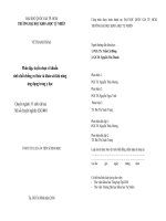 Phân lập, tuyển chọn vi khuẩn sinh chất chống oxi hóa và khảo sát khả năng ứng dụng trong y học (tóm tắt) 
