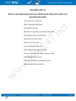 Cảm nhận đoạn thơ trong đoạn trích đất nước của Nguyễn Khoa Điềm