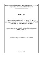 Nghiên cứu ảnh hưởng của loài cây mẹ và biến dị, di truyền về sinh trưởng và tính chất gỗ trong chọn giống keo lai tự nhiên (tt)