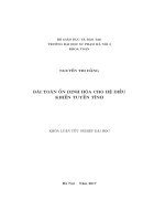 Bài toán ổn định hóa cho hệ điều khiển tuyến tính (LV tốt nghiệp)