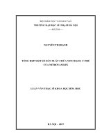 Tổng hợp một số dẫn xuất chứa nitơ dạng Nthế của nitrovanilin