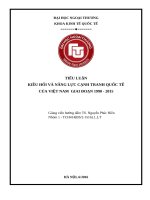 luận án tiểu luận kiều hối và năng lực cạnh tranh quốc tế của việt nam giai đoạn 1990   2015 