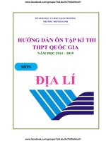 Hướng dẫn ôn tập môn ĐỊA thi THPT