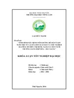 Tình hình mắc bệnh viêm đường hô hấp ở lợn nuôi thịt từ cai sữa đến xuất bán và thử nghiệm 2 phác đồ điều trị, tại hợp tác xã chăn nuôi trường giang – hiệp hòa bắc giang 