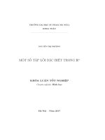 Một số tập lồi đặc biệt trong Rn (LV tốt nghiệp)
