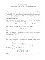 Kỹ thuật CHỌN trong trắc nghiệm tích phân và số phức   trần lê quyền 