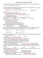 bộ đề thi thử môn lý 2017