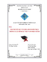 Tội truyền bá văn hóa phẩm đồi trụy trong luật hình sự VN hiện hành 