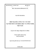 Năng lực thực thi công vụ của công chức ở tỉnh xaynhabuly, nước CHDNND lào 