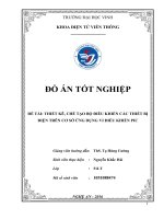 THIẾT kê, CHẾ tạo bộ điều KHIỂN các THIẾT bị điện TRÊN cơ sở ỨNG DỤNG VI điều KHIỂN PIC