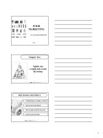 marketing THỰC PHẨM chapter 2 ĐỘC QUYỀN