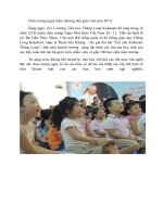 hoạt động kỉ niệm ngày nhà giáo Việt Nam 20 11