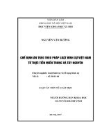 Chế định án treo theo pháp luật hình sự Việt Nam từ thực tiễn Miền Trung và Tây Nguyên (LA tiến sĩ)