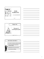 marketing THỰC PHẨM chapter 1 ĐỘC QUYỀN