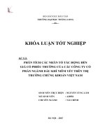 Phân tích các nhân tố tác động đến giá cổ phiếu thường của các công ty cổ phần ngành dầu khí niêm yết trên thị trường chứng khoán Việt Nam (LV tốt nghiệp)