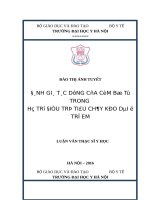 Đánh giá tác dụng của cốm bổ tỳ trong hỗ trợđiều trị tiêu chảy kéo dài ở trẻ em 