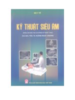 Kỹ thuật siêu âm – bộ y tế 