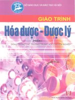 Giáo trình hóa dược – dược lý (phần i) 