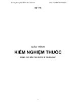 môn kiểm nghiệm thuốc