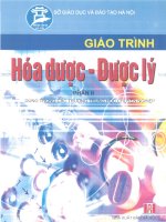 Giáo trình hóa dược – dược lý (phần II) 