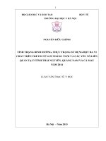 TÌNH TRẠNG DINH DƯỠNG, THỰC TRẠNG sử DỤNG bột đa VI CHẤT TRÊN TRẺ EM từ 6 59 THÁNG TUỔI và các yếu tố LIÊN QUAN tại 3 TỈNH THÁI NGUYÊN, QUẢNG NAM và cà MAU năm 2014 