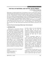 The role of maternal age in fetal development 